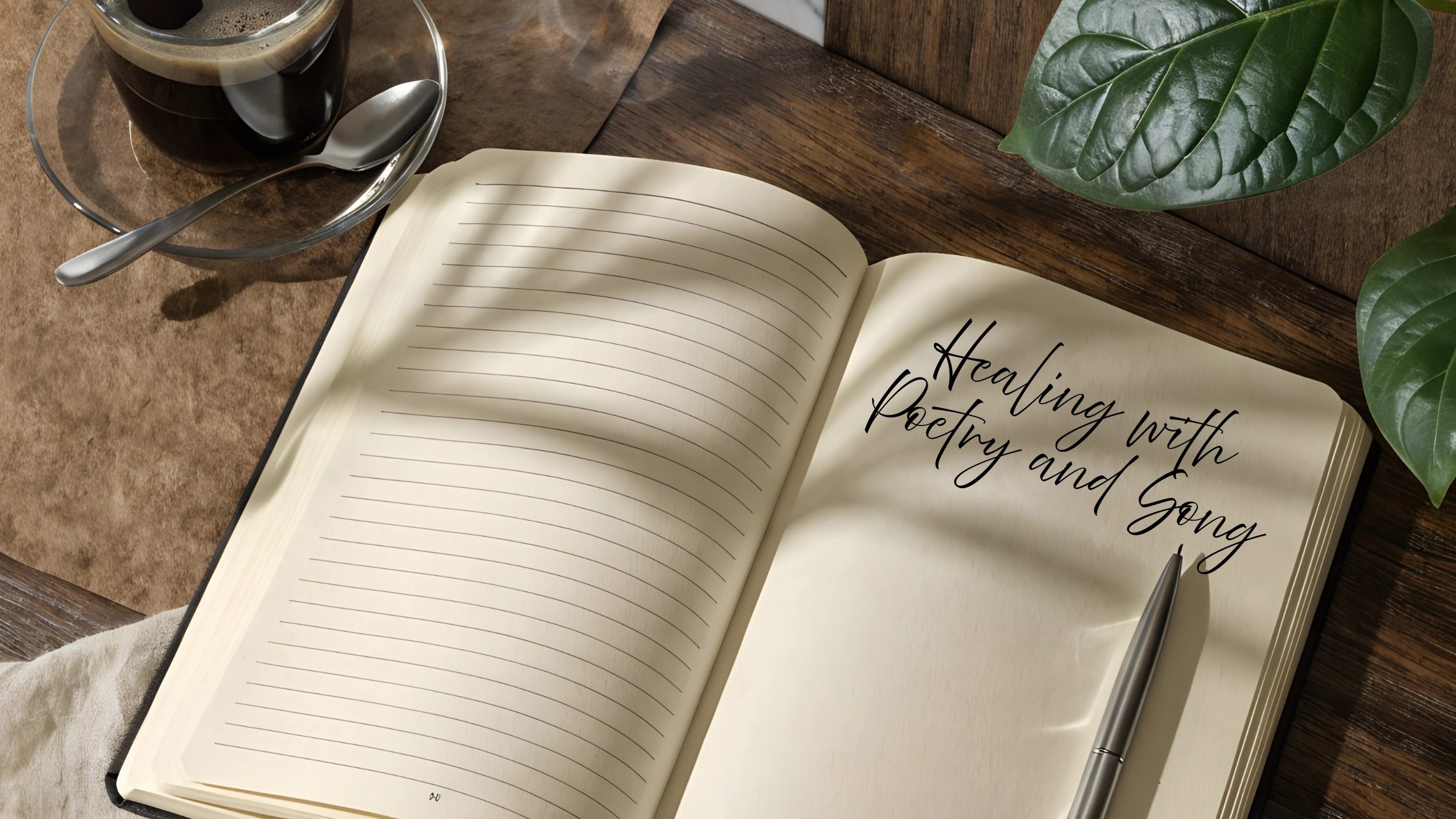 Healing through poetry and song journaling scene